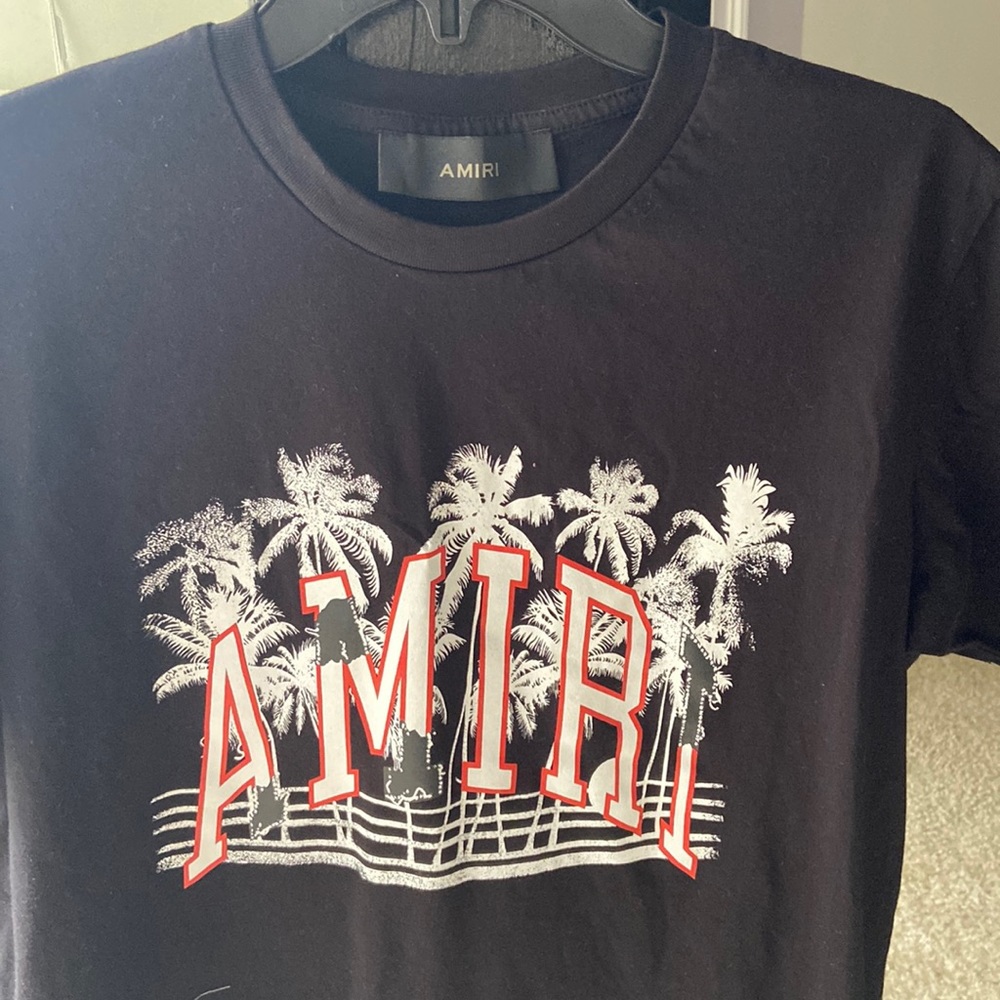 Black And Red Amiri Tee...Size Med